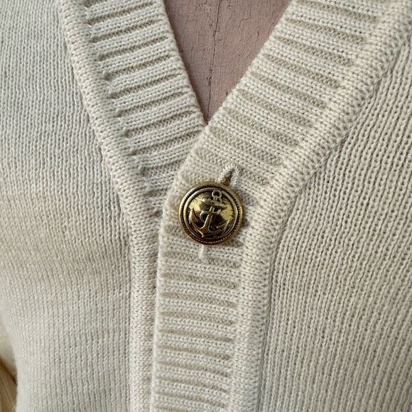 vintage deadstock ARMOR-LUX cream wool cardigan made in France SMALL - Picture 7 of 10